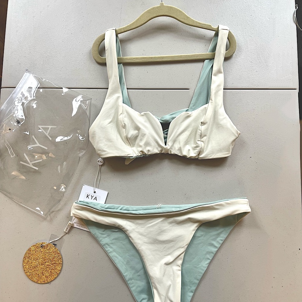 KYA SWIM CARISSA TOP - (CAPRI/SHELL) XS